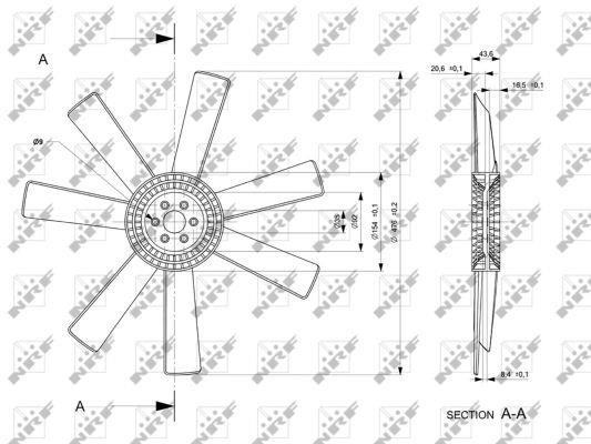 49809 NRF Fan impeller