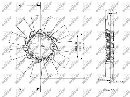 49824 NRF Fan impeller