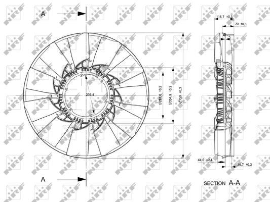 49825 NRF Fan impeller
