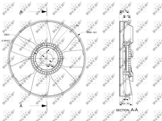 49853 NRF Fan impeller