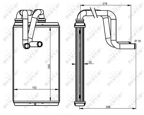 NRF Water Tank, radiator – price 249 PLN