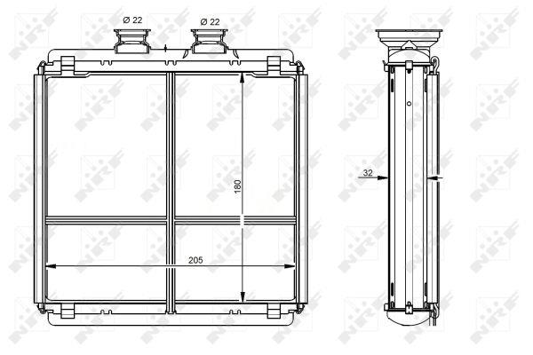NRF Water Tank, radiator – price 287 PLN