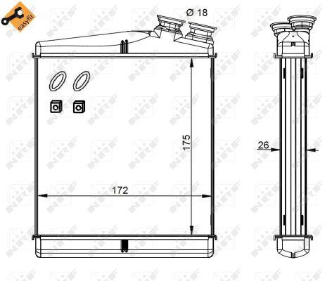 NRF Water Tank, radiator – price 194 PLN
