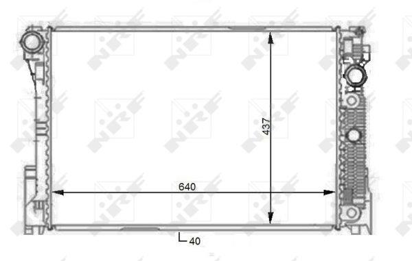 NRF 59108 Radiator, engine cooling 59108