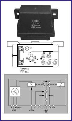 Hitachi 132038 Relay, glow plug system 132038