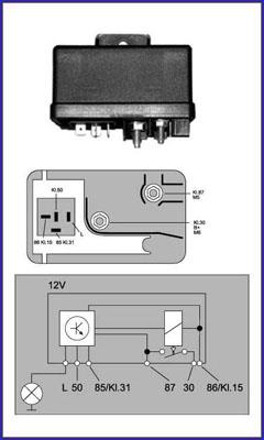 Hitachi 132053 Glow plug relay 132053