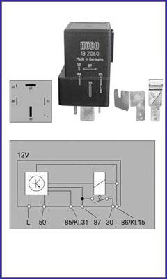 Hitachi 132060 Glow plug relay 132060