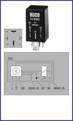 Hitachi 132062 Glow plug relay 132062