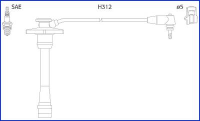 Hitachi 134130 Ignition cable kit 134130