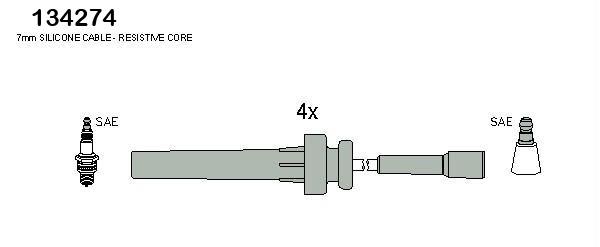 Hitachi 134274 Ignition cable kit 134274