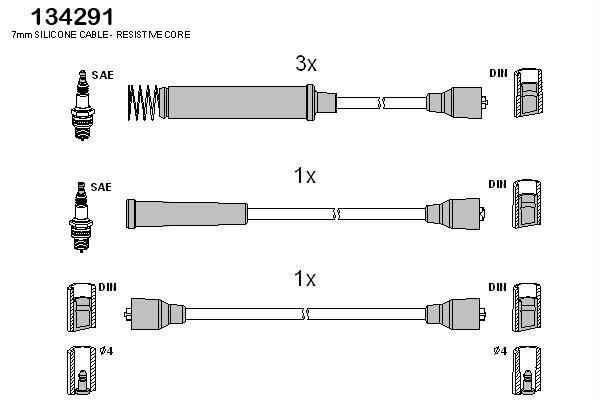 Hitachi 134291 Ignition cable kit 134291