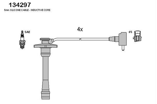 Hitachi 134297 Ignition cable kit 134297