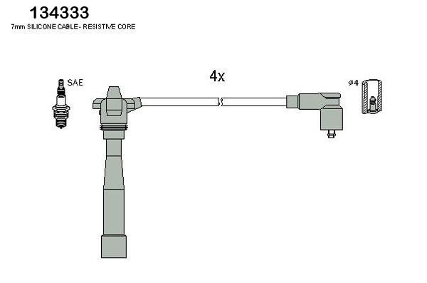 Hitachi 134333 Ignition cable kit 134333