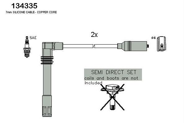 Hitachi 134335 Ignition cable kit 134335