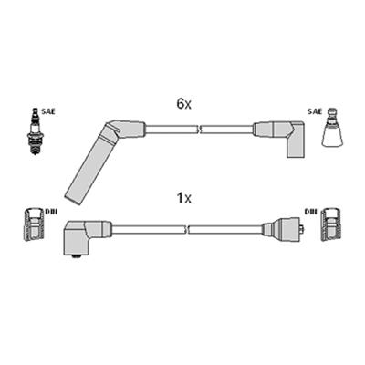 Hitachi 134338 Ignition cable kit 134338