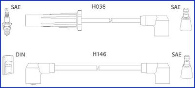 Hitachi 134448 Ignition cable kit 134448
