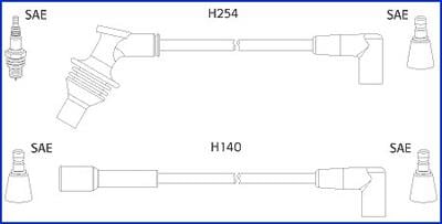 Hitachi 134460 Ignition cable kit 134460