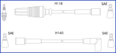 Hitachi 134471 Ignition cable kit 134471