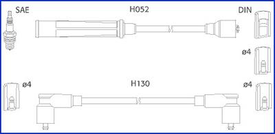 Hitachi 134473 Ignition cable kit 134473