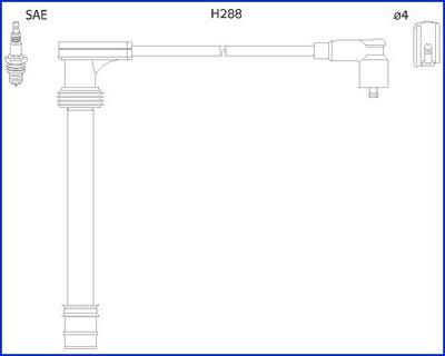Hitachi 134518 Ignition cable kit 134518