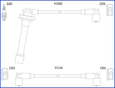 Hitachi 134522 Ignition cable kit 134522