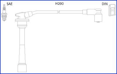 Hitachi 134528 Ignition cable kit 134528