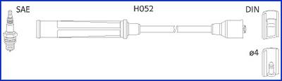 Hitachi 134576 Ignition lead set 134576 134576 Hitachi Ignition lead set