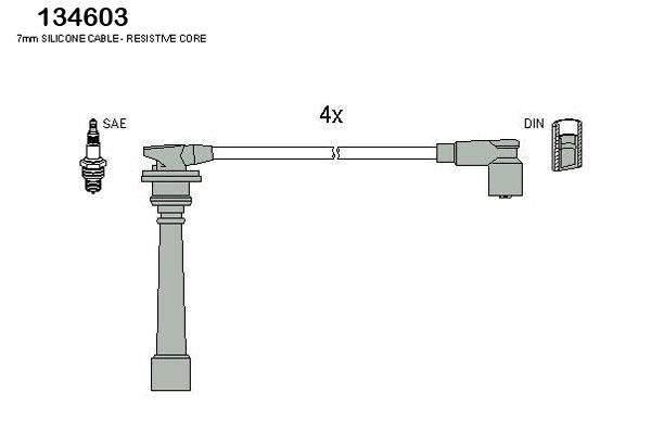 Hitachi 134603 Ignition cable kit 134603