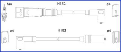 Hitachi 134704 Ignition cable kit 134704