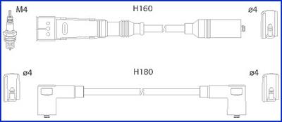 Hitachi 134705 Ignition cable kit 134705