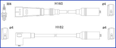 Hitachi 134706 Ignition cable kit 134706