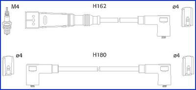 Hitachi 134707 Ignition cable kit 134707