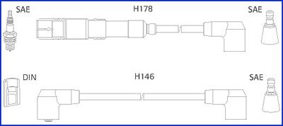 Hitachi 134755 Ignition cable kit 134755