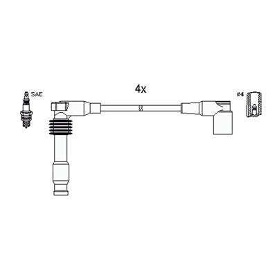 Hitachi 134759 Ignition cable kit 134759