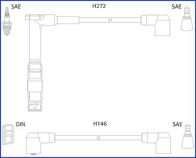 Hitachi 134777 Ignition cable kit 134777