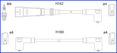 Hitachi 134784 Ignition cable kit 134784