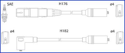 Hitachi 134790 Ignition cable kit 134790
