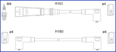 Hitachi 134795 Ignition cable kit 134795