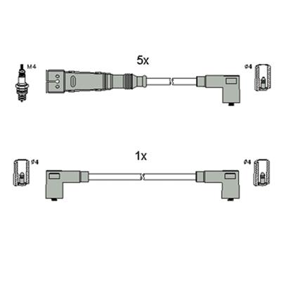 Hitachi 134810 Ignition cable kit 134810