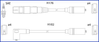 Hitachi 134817 Ignition cable kit 134817