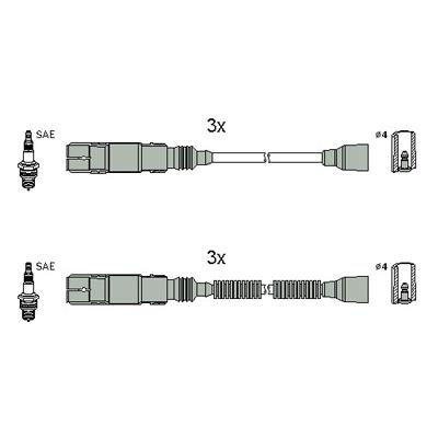 Hitachi 134952 Ignition cable kit 134952