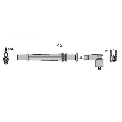 Hitachi 134968 Ignition cable kit 134968