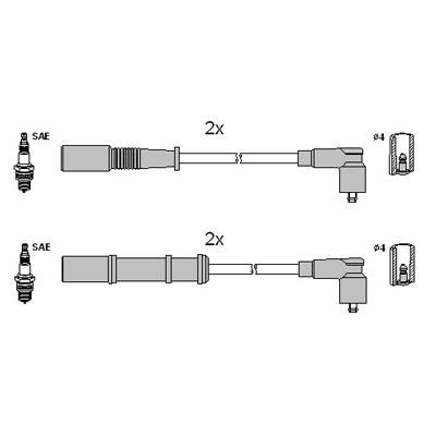Hitachi 134972 Ignition cable kit 134972