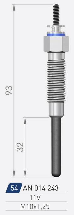 A-N Parts A-N014243 Glow plug AN014243