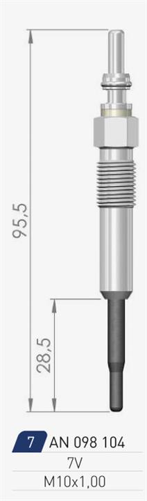 A-N Parts A-N098104 Glow plug AN098104