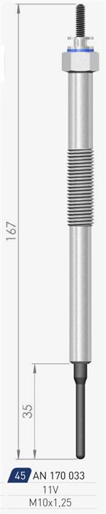 A-N Parts A-N170033 Glow plug AN170033