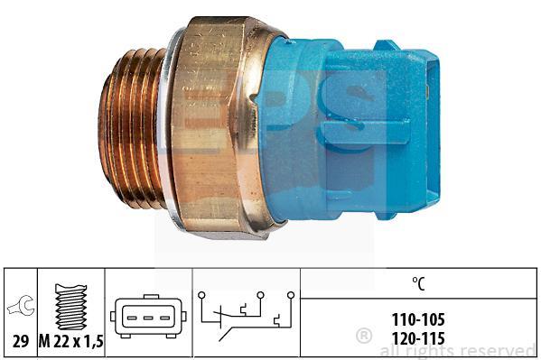 Eps 1.850.680 Fan switch 1850680 1850680 Eps Fan switch