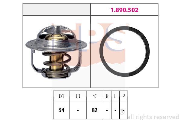 Eps 1.880.800 Thermostat, coolant 1880800