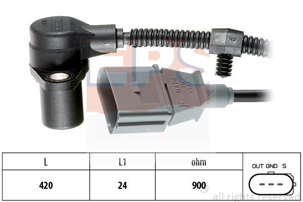Crank sensor Porsche: 1953320 Eps Crankshaft position sensor