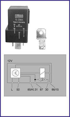 Hitachi 132064 Glow plug relay 132064